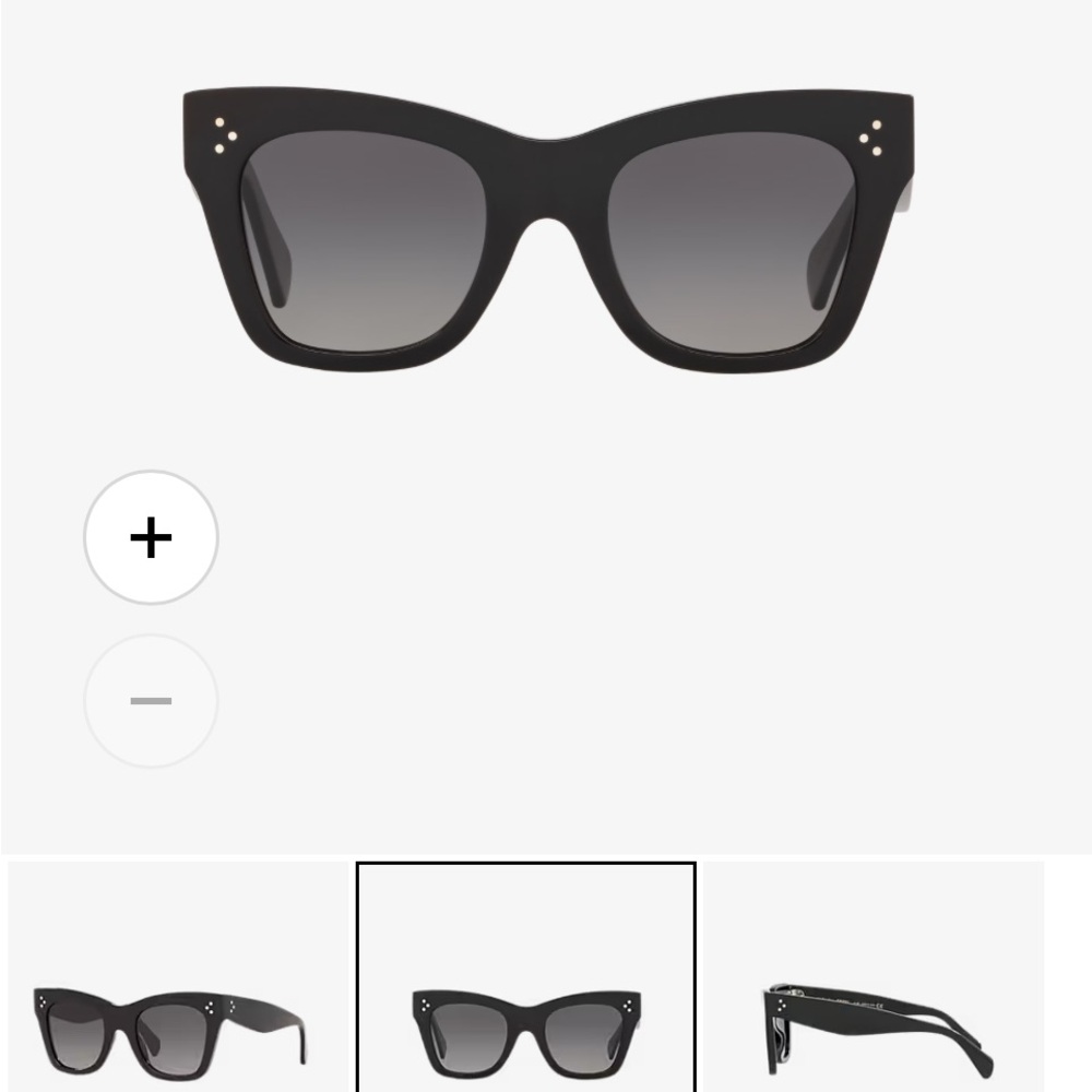 Celine Black Cat-Eye Sunglasses
